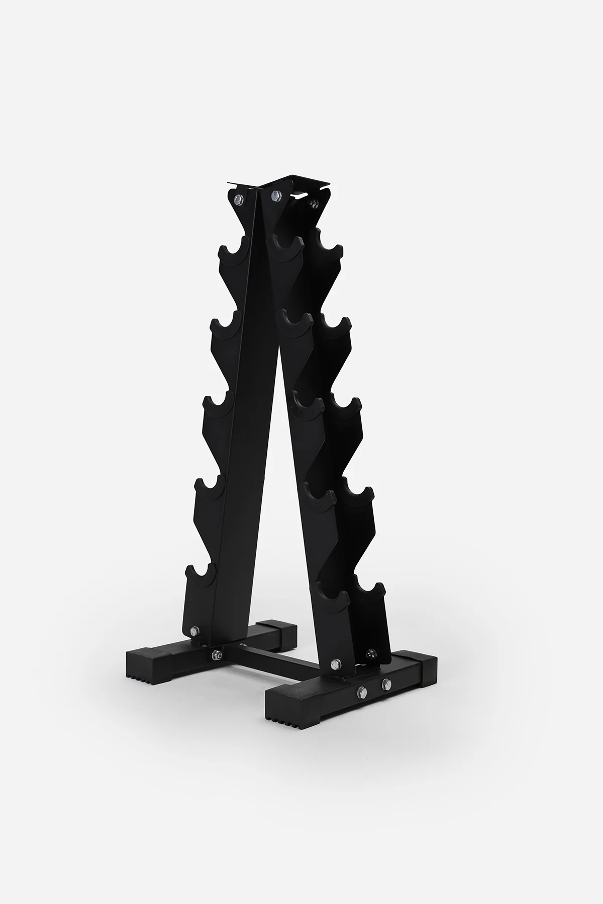 2/ 4/ 6/ 8kg Neoprene Dumbbell Set + 5 Tier A-Frame Storage Holder Rack - Image 3