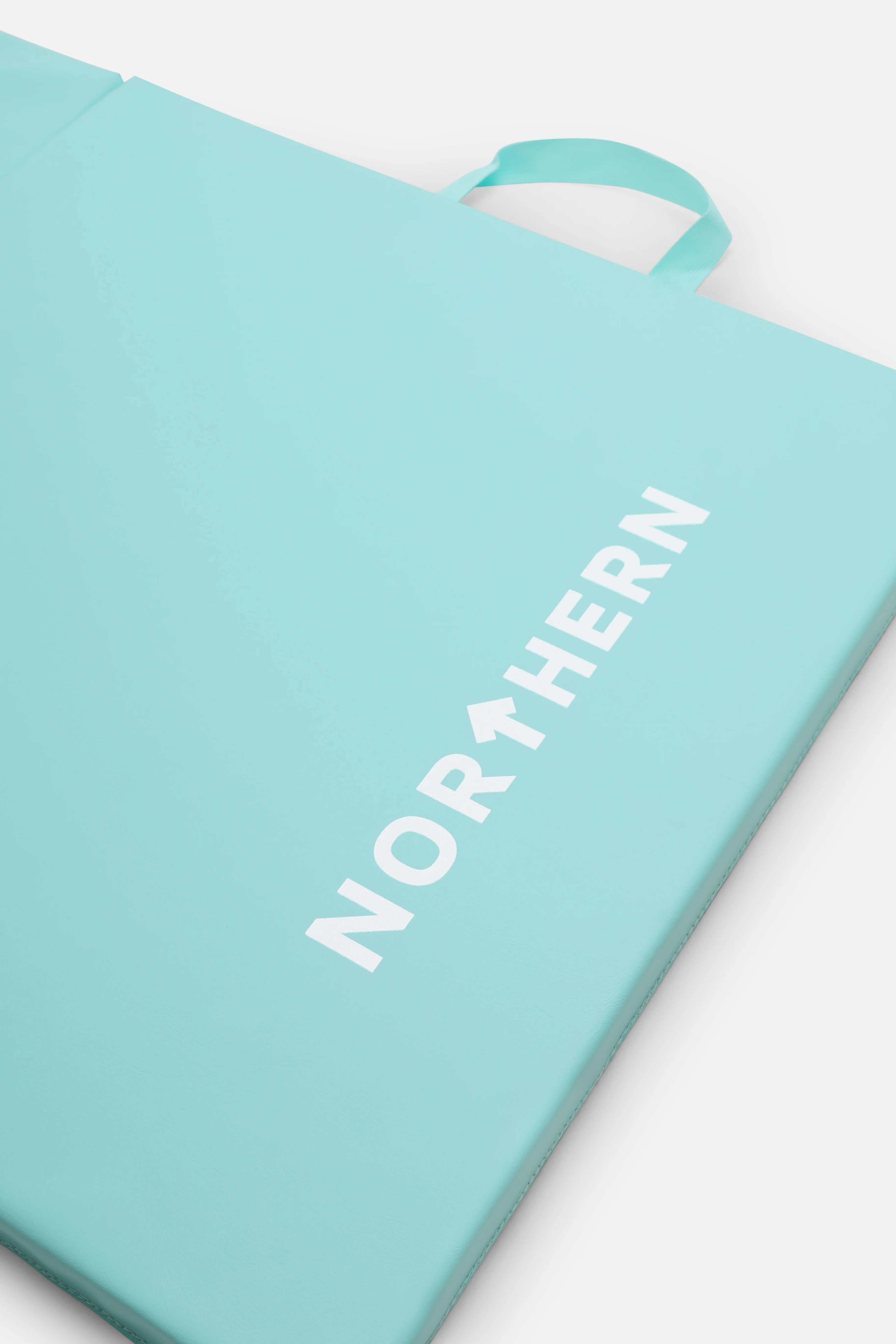 Northern Yoga Mat Tri-Folding Exercise Fitness Pilates Workout Non Slip 3 Panel Mat - Light Blue - Image 5