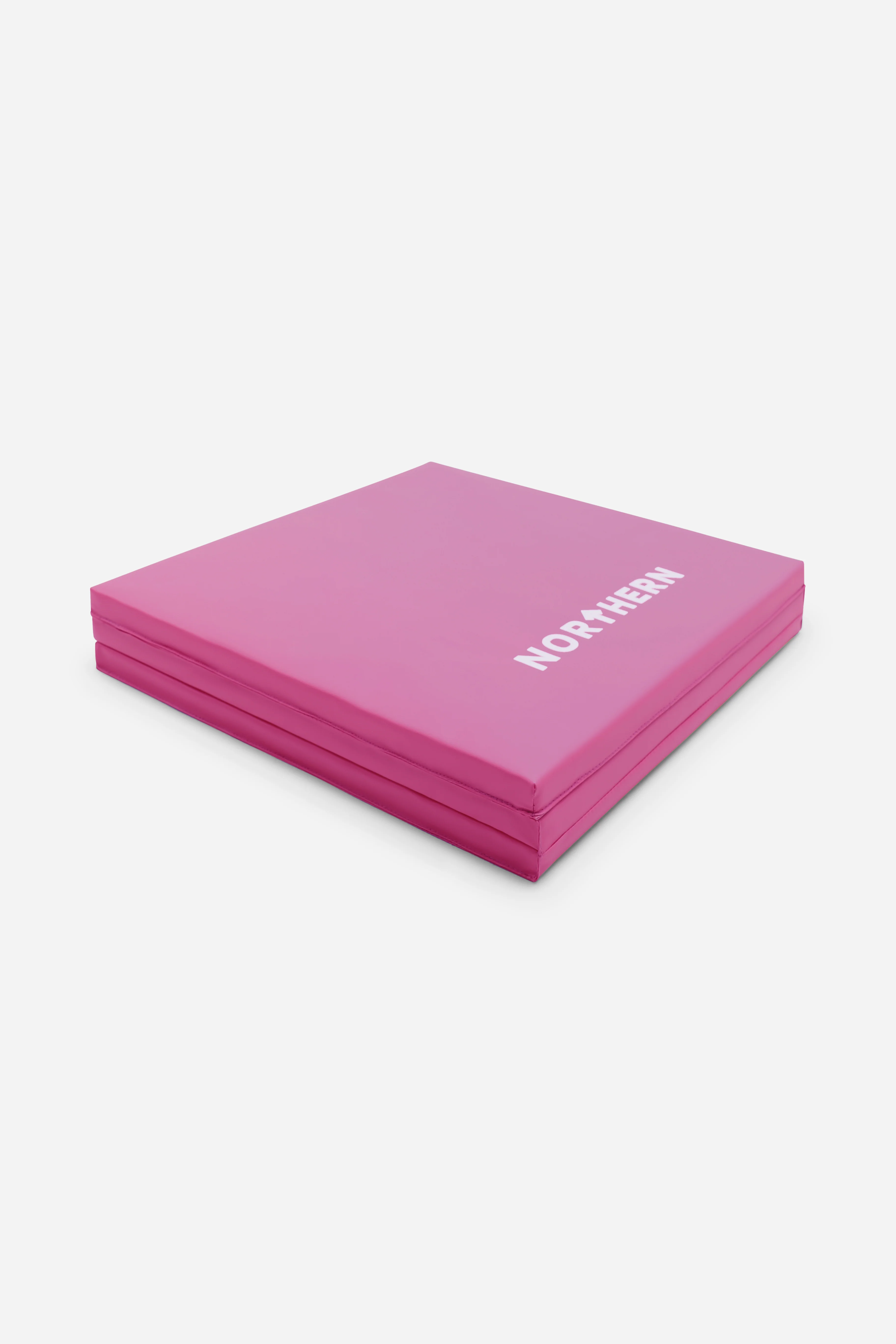 Northern Yoga Mat Tri-Folding Exercise Fitness Pilates Workout Non Slip 3 Panel Mat - Pink - Image 4