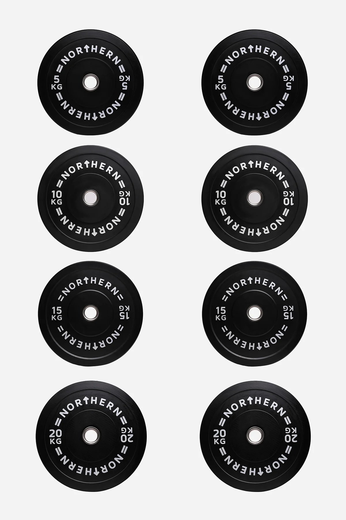 Northern Olympic Bumper Plates Pair - 5kg/10kg/15kg/20kg x 2 (100kg Set) - Image 2